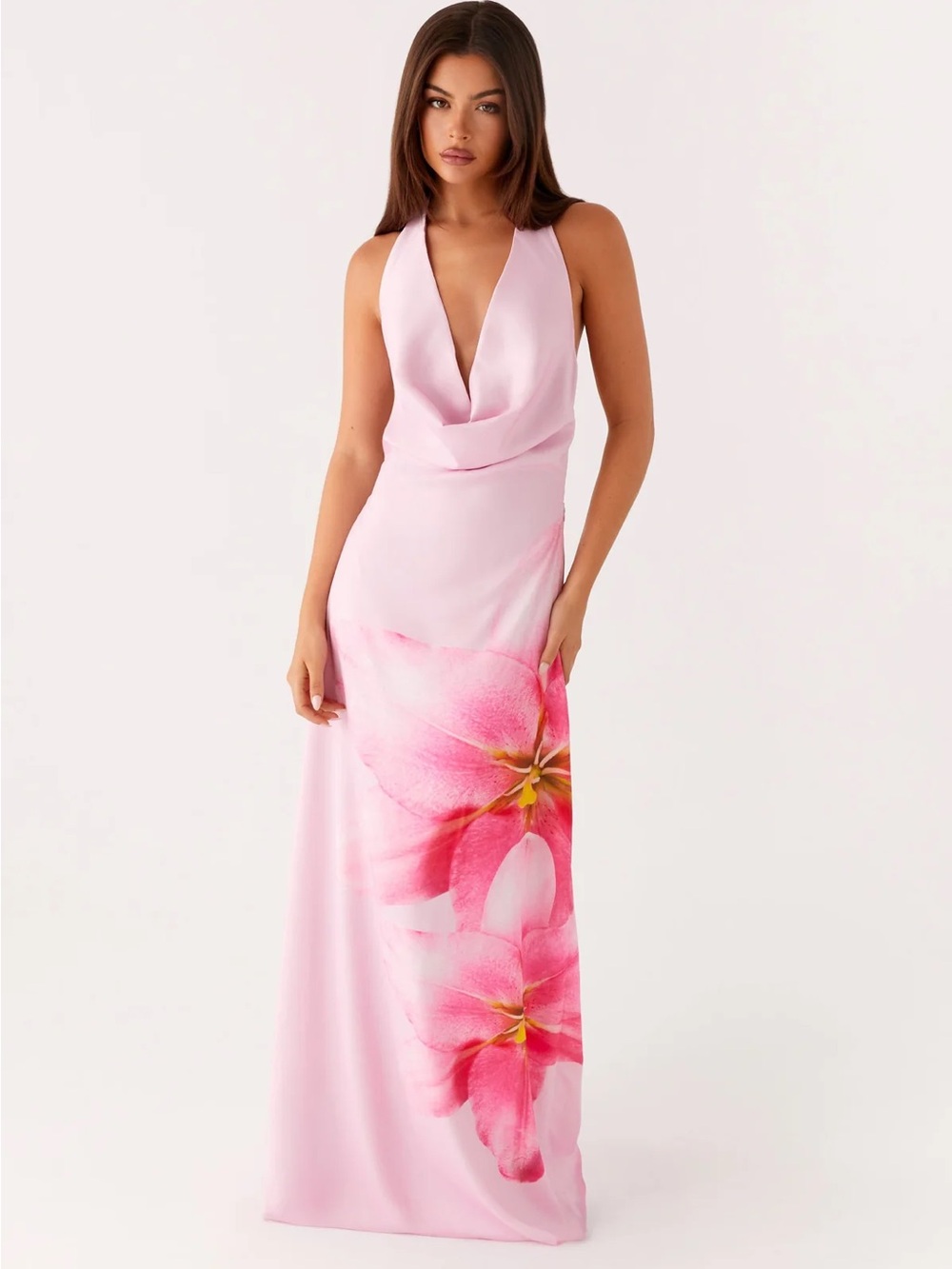 Peppermayo Bryony Cowl Maxi Dress - Pink
Pink / CA 4